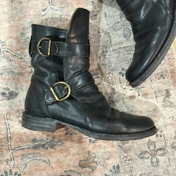 Fiorentini + Baker Eternity 713 Black Leather Biker Moto Boots - Picture 6 of 16
